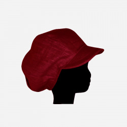 casquette-gavroche-lin- rouge-arlekincreation-1