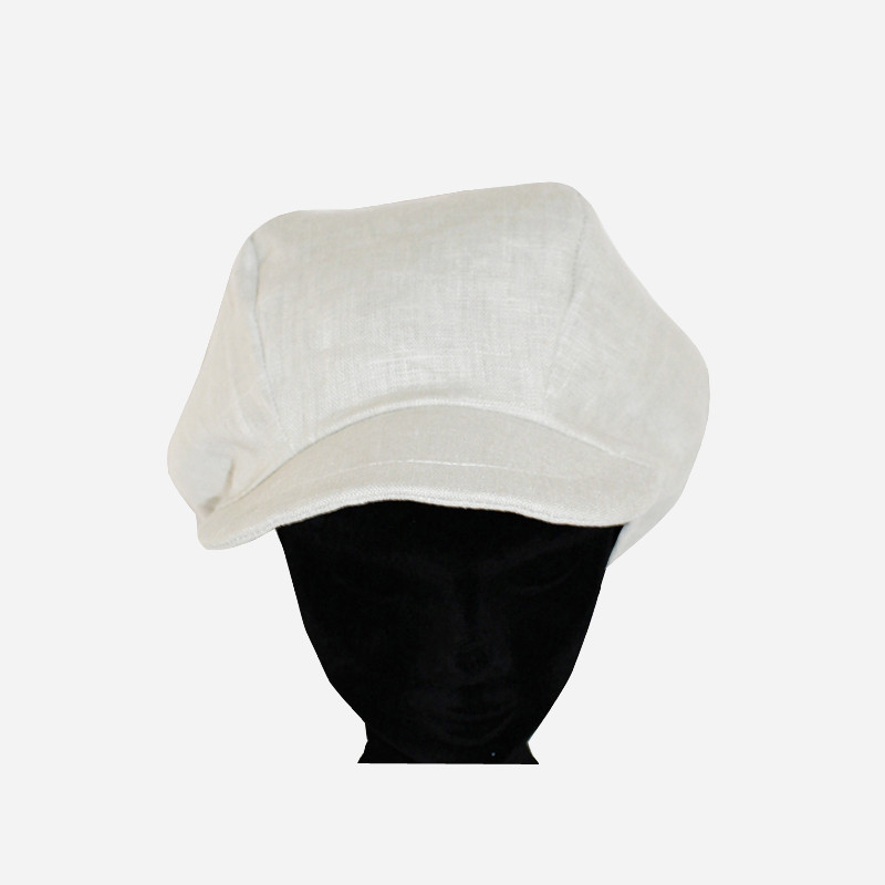 casquette-gavroche-lin- écru-arlekincreation-1