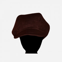 casquette-gavroche-lin- marron-arlekincreation-1