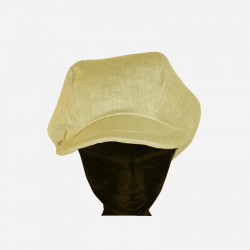 casquette-gavroche-lin- jaune-paille-arlekincreation-1