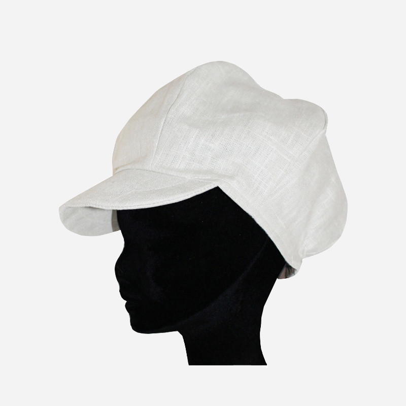 casquette-gavroche-lin- écru-arlekincreation-1