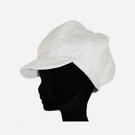 casquette-gavroche-lin- écru-arlekincreation-1