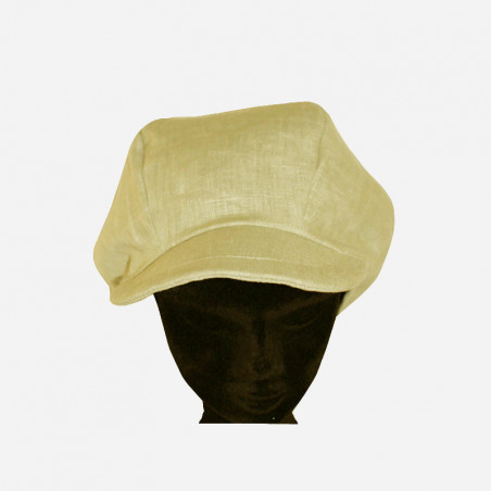casquette-gavroche-lin- jaune-paille-arlekincreation-1