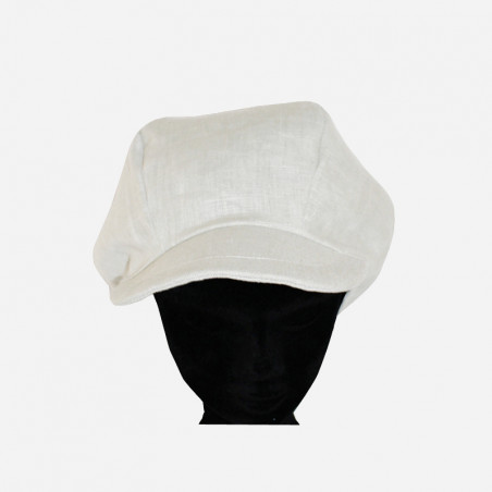casquette-gavroche-lin- écru-arlekincreation-1