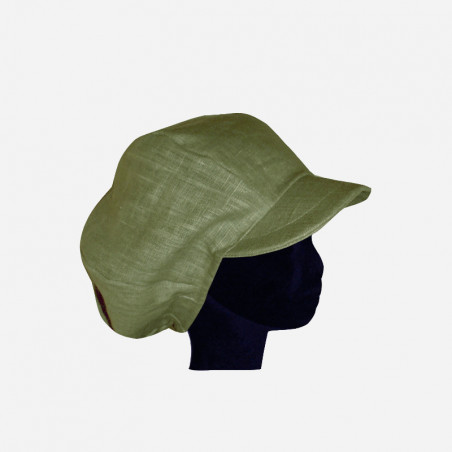 casquette-gavroche-lin- kaki-arlekincreation-1