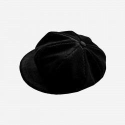 casquette-gavroche-huit-pans-velours-côtelé-noir-7-arlekincreation