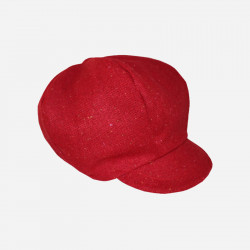 casquette rasta rouge pure laine pour dreadlocks