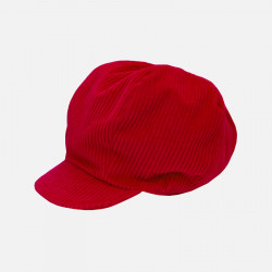 casquette rasta mixte pour dreadlocks en velours côtelé rouge