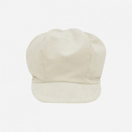 casquette-gavroche-écru-velours-côtelé-1-arlekincreation
