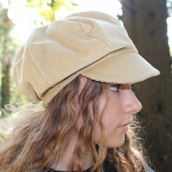 casquette-gavroche-beige-velours-côtelé-3-arlekincreation