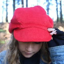 casquette-gavroche-rouge-velours-côtelé-4-arlekincreation