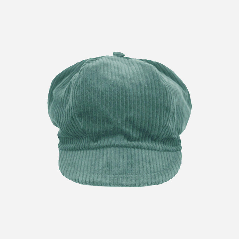 casquette-gavroche-velours-côtelé-bleu-paon-1-arlekincreation