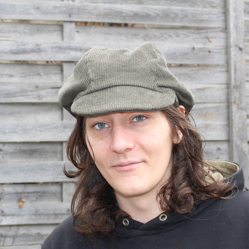 casquette-gavroche-kaki-velours-côtelé-1-arlekincreation