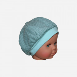 béret-bébé-enfant-velours-bleu-paon-2