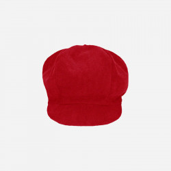 casquette-gavroche-enfant-velours-milleraies-rouge-2