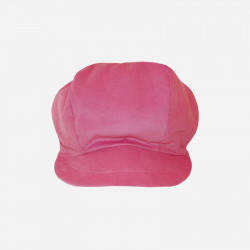 casquette-bébé-enfant-velours-milleraies-rose-3
