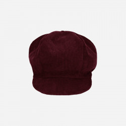 casquette-bébé-enfant-velours-milleraies-bordeaux-1