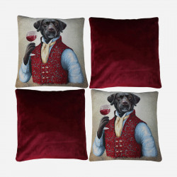 Coussin-décoratif-chien-œnologue-1