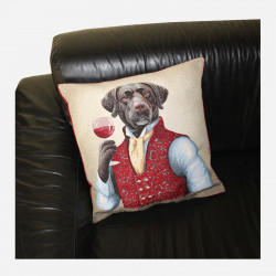 Coussin-décoratif-chien-œnologue-4