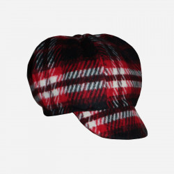 caquette-rasta-lainage écossais-rouge-2-arlekincreation