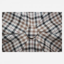 Gavroche en étoffe de laine beige unisexe