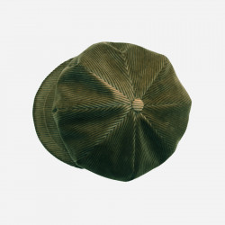casquette-gavroche-velours -kaki-2