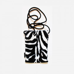 Pochette bandoulière Zèbre Végane