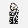 Pochette bandoulière Zèbre Végane