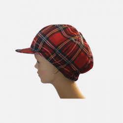 casquette-gavroche-écossais-tartan-rouge-1