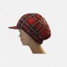 casquette-gavroche-écossais-tartan-rouge-1
