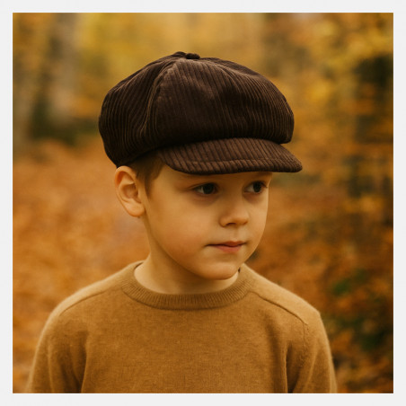 casquette-gavroche-enfant-marron-1