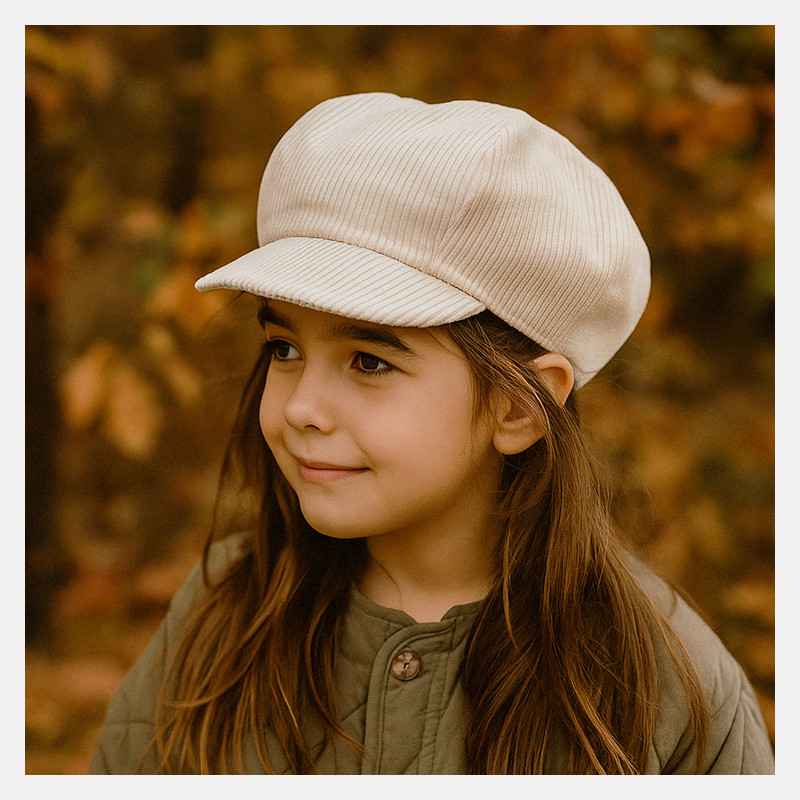 casquette-gavroche-enfant-velours-côtelé-blanc-écru-1