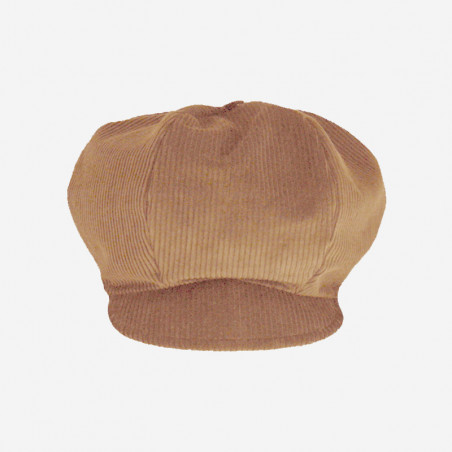 casquette rasta-côtelé-beige