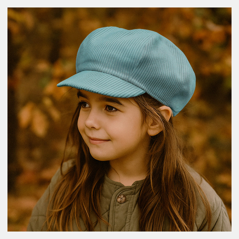 casquette-gavroche-enfant-bleu-paon