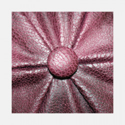 Casquette Gavroche en Simili Cuir Prune