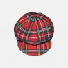casquette-gavroche-écossais-tartan-rouge-4