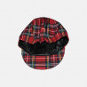 Casquette Gavroche Tartan écossais Rouge et Unisexe