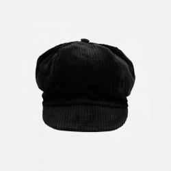 casquette-gavroche-noir-velours-côtelé