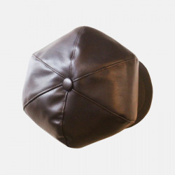 casquette-rasta-simili-cuir-marron