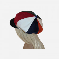 casquette-gavroche-huit-pans-velours-multicolore-arlekincreation-5