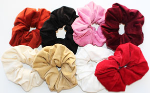 chouchou velours milleraies